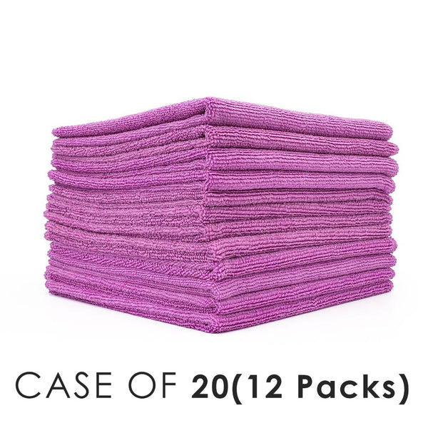 All Purpose Terry Lavender Stack view with the text "Case of 20(12 Packs)" on a white background.