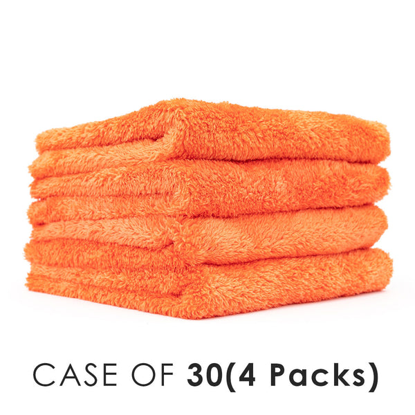 Eagle Edgeless 500 16x16 Orange stack view with the text "Case of 30(4 Packs)" on a white background.