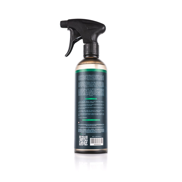 The back of a spray bottle of Armour Iron on a white background.