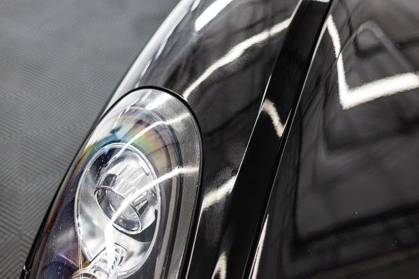 Armour Detail Supply Quartz Pro demo on a porsche boxster headlight.