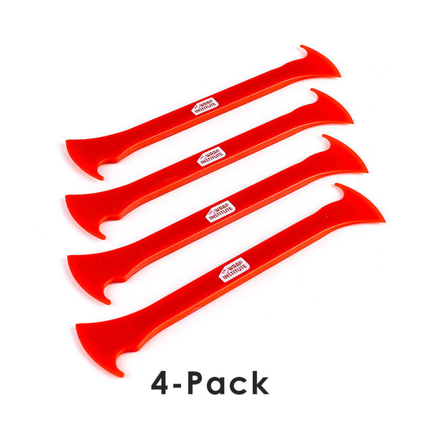 Design Lab Double Axe red with the text "4-Pack" on a white background.