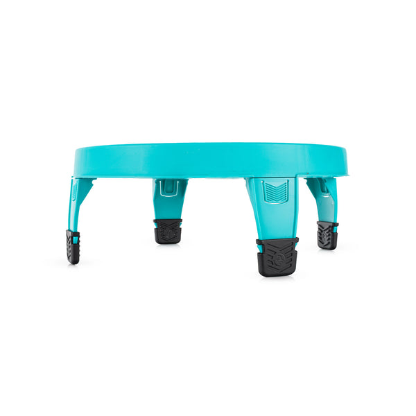 Teal clean screen side view on a white background
