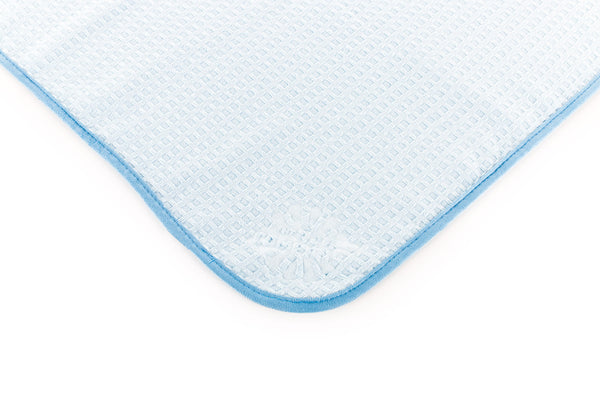 Dry Me a River light blue corner view on a white background.