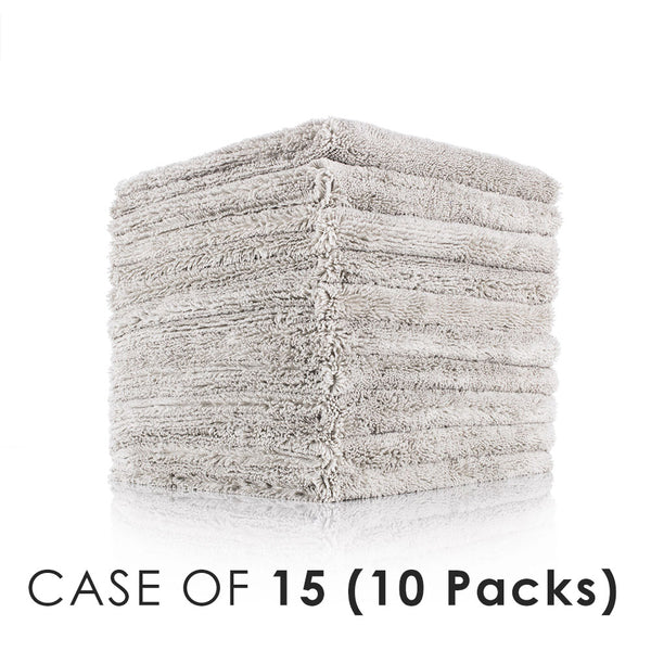 Edgeless Creature 16x16 grey stacked view with the text "Case of 15 (10 Packs)" on a white background