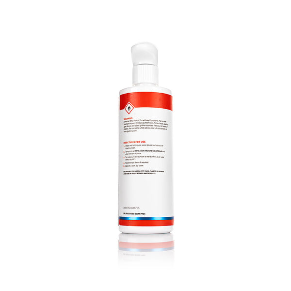 Gtechniq Panel wipe 500mL Bottle back View on a white background.