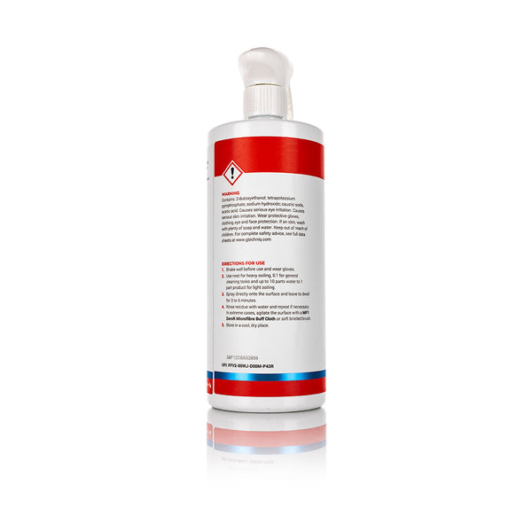 Gtechniq W5 Citrus All Purpose Cleaner 1 Liter Back view on a white background.