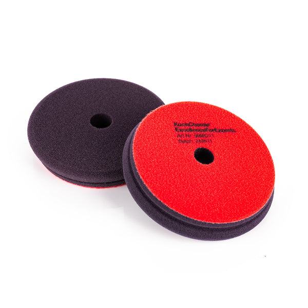 Koch-Chemie HeavyCut FoamPad 126mm front and back view on a white background.
