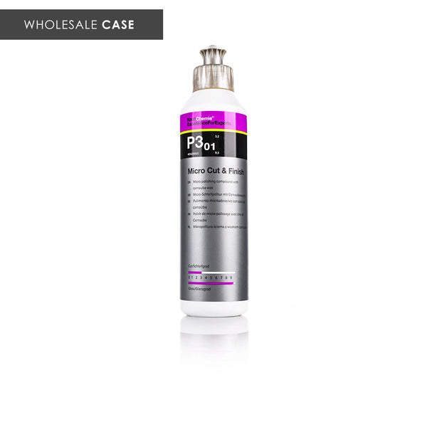 Koch-Chemie Micro Cut 205ml front view with the text "Wholesale Case" on a white background.