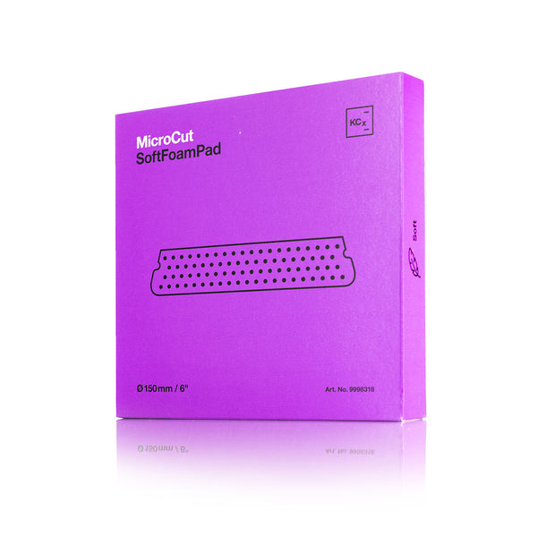 Koch-Chemie MicroCut SoftFoamPad 150mm packaging front view on a white background.