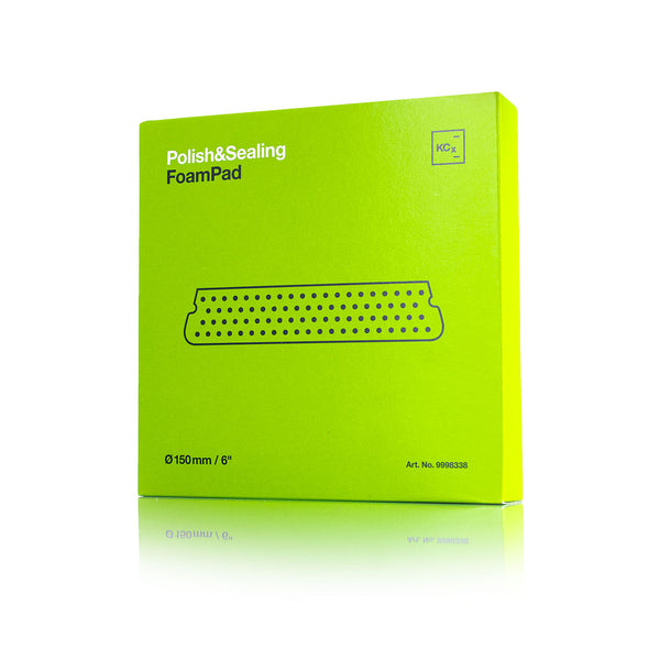 Koch-Chemie Polish&Sealing FoamPad 150mm packaging front view on a white background.