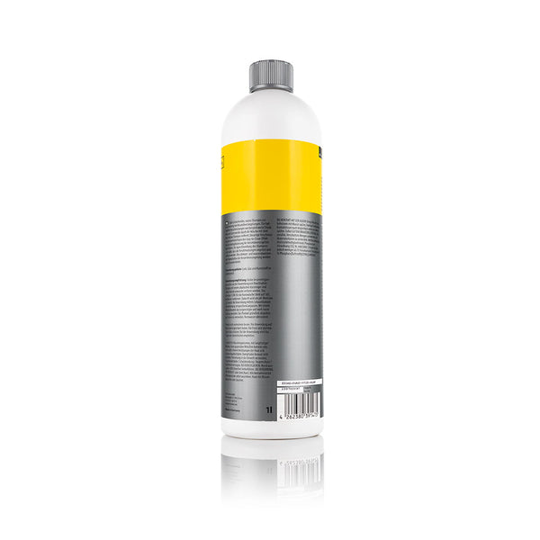 The back of a bottle of Koch Chemie Reactivation shampoo on a white background.