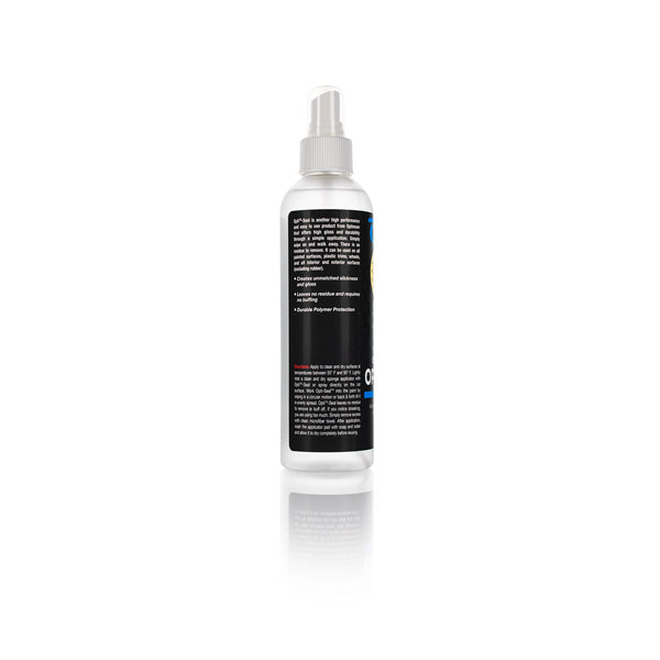 Optimum Hyper Seal 8oz bottle side view on a white background.