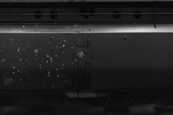 Close up of a before and after view of P&S Bug Off