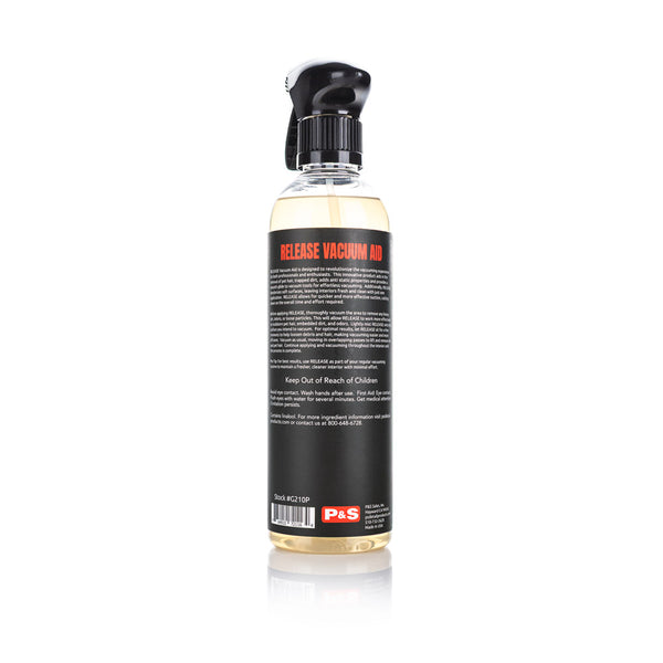 P&S G21 Release Vacuum Aid 1 Pint back view on a white background.