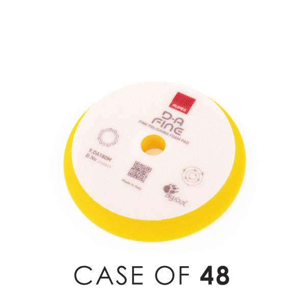 Rupes Da Fine pads 180mm with the text "Case of 48" on a white background.