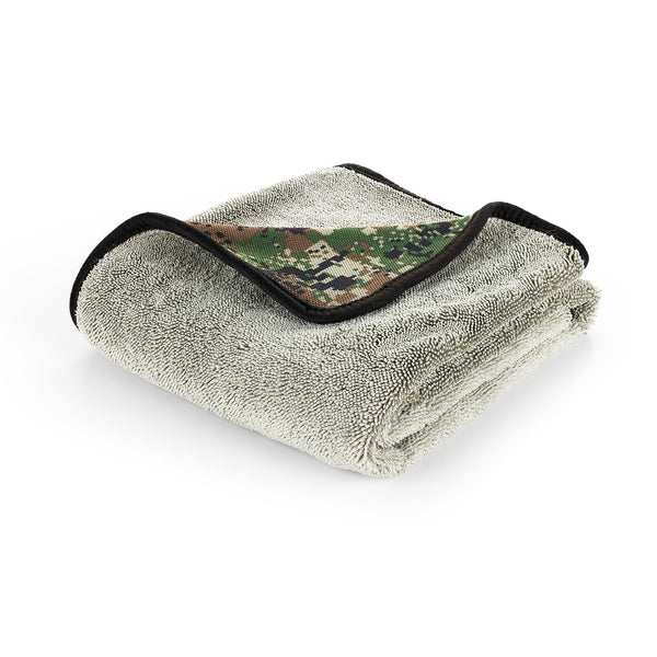 The Rag Company Slim Dryer Digital Camo 25 x 35 folded view on a white background.