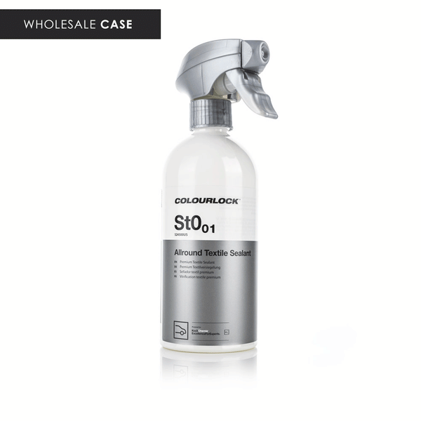 Colour Lock Allround Textile Sealant St0.01 wholesale case on a white background.