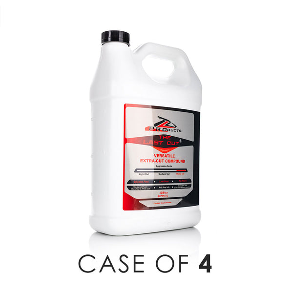 The Last Detail Last Cut Plus 128oz bottle front view with the text "Case of 4" on a white background.