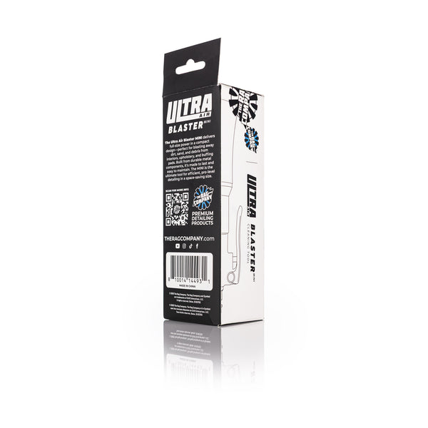 TRC Ultra Air Blaster Mini packaging back view on a white background.