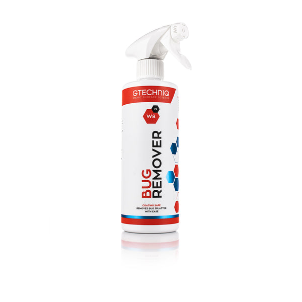 A 500ml spray bottle of W8 Bug Remover from Gtechniq