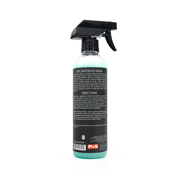 P&S Epic Waterless Wash 16oz Label