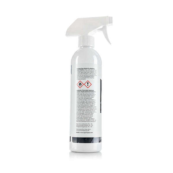 The back of a spray bottle of Stjarnagloss Mork on a white background.