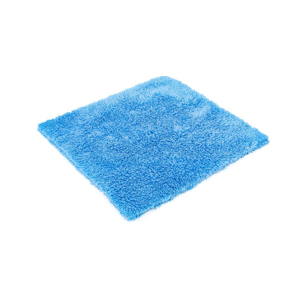 A blue Eaglet 500 towel on a white background.