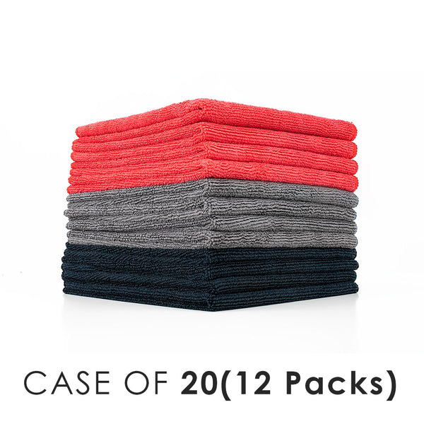 All Purpose Terry 16x16 red, grey, and black with the text "Case f 20(12 Packs)" on a white background.