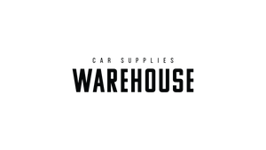 Text 'CAR SUPPLIES WAREHOUSE' on a checkered background