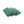 The Rag Company Spa and Workout 16x27 dark green 3 pack layered view on a white background.