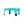 Teal clean screen side view on a white background