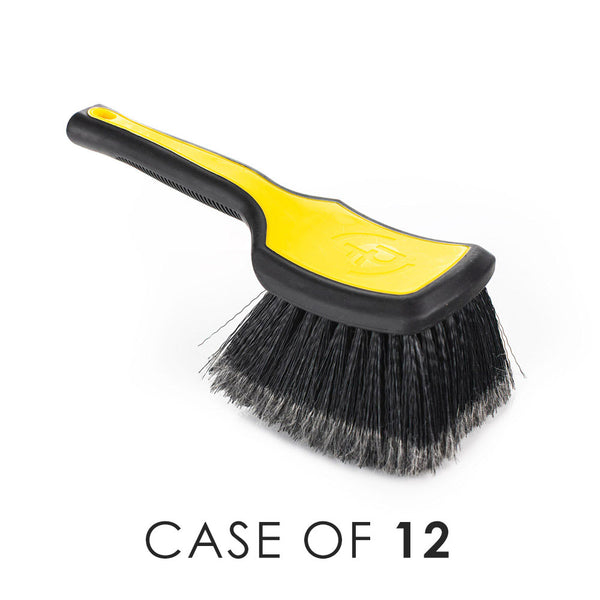 Detail Factory Wheel Face Brush Livewire handle view with the text "Case of 12" on a white background.