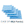 Diamond Glass light blue Case of 40 6 packs on a white background. 
