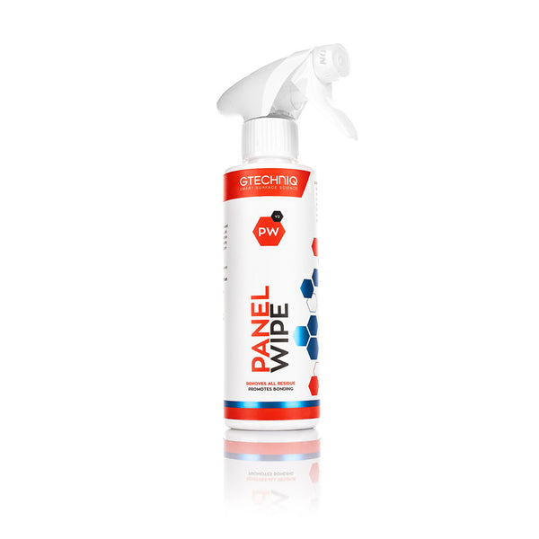 Gtechniq Panel wipe 250 ml Bottle Front View on a white background.