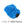 Chenille Mitt blue with the text 