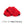 Chenille Mitt red with the text 