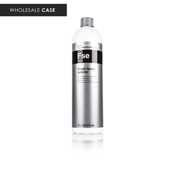 Koch-Chemie Finish Spray Exterior 1 Liter front view with the text "Wholesale Case" on a white background.
