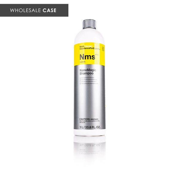 Koch-Chemie NanoMagicShampoo 1 Liter front view with the text "Wholesale Case" on a white background.
