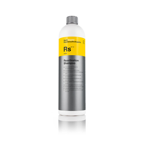 A bottle of Koch Chemie Reactivation Shampoo on a white background.