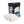 Premium FTW 16 x 16 Ice Grey 3 Pack of towels with packaging on a white background. 