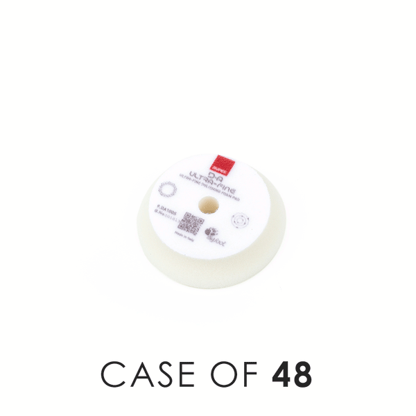 Rupes Da Ultra Fine pads 100mm with the text "Case of 48" on a white background. 