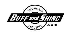 Buff and Shine Performance Products logo on a white background.
