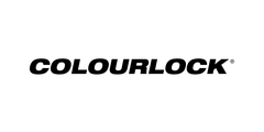 Colourlock logo on a checkered background.