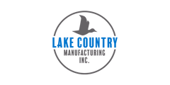 Lake Country logo on a checkered background.