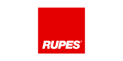 Rupes logo on a checkered background.