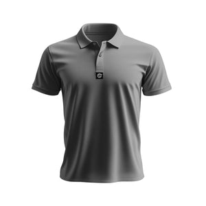 TRC Polo Rogue Grey Front view on a white background.
