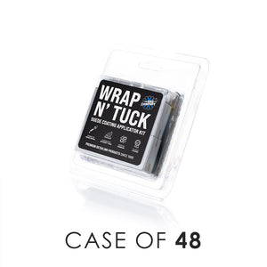 The packaging for the Wrap N' Tuck on a white background with the text 'Case of 48'.