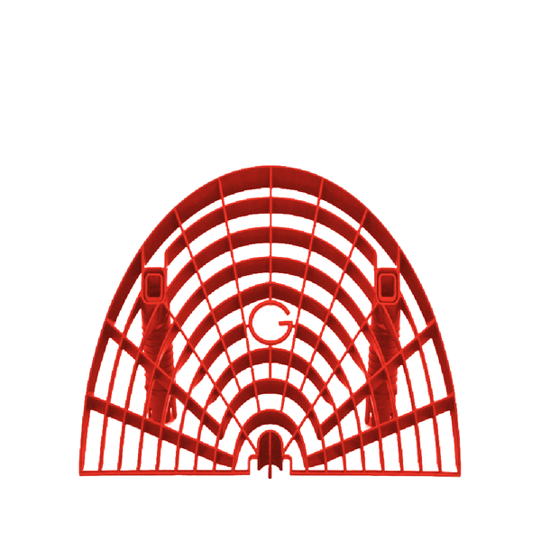 Grit Guard Bucket Washboard Insert Black Red