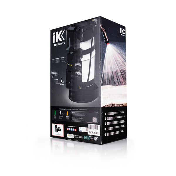 iK Sprayers iK e Foam Pro 12 Sprayer Box Label