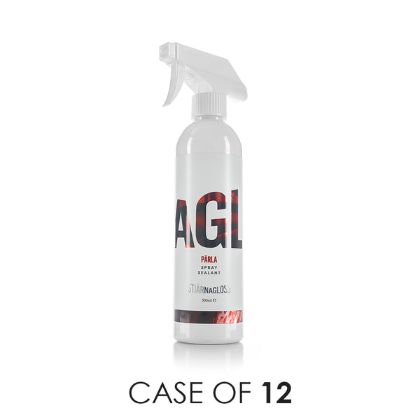 A spray bottle of Stjarnagloss Parla on a white background with the text 'Case of 12'.